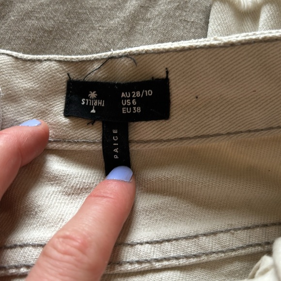 ✨ THRILLS PAIGE JEAN SIZE 6 (AU 28/10) IN BONE - Picture 4 of 8